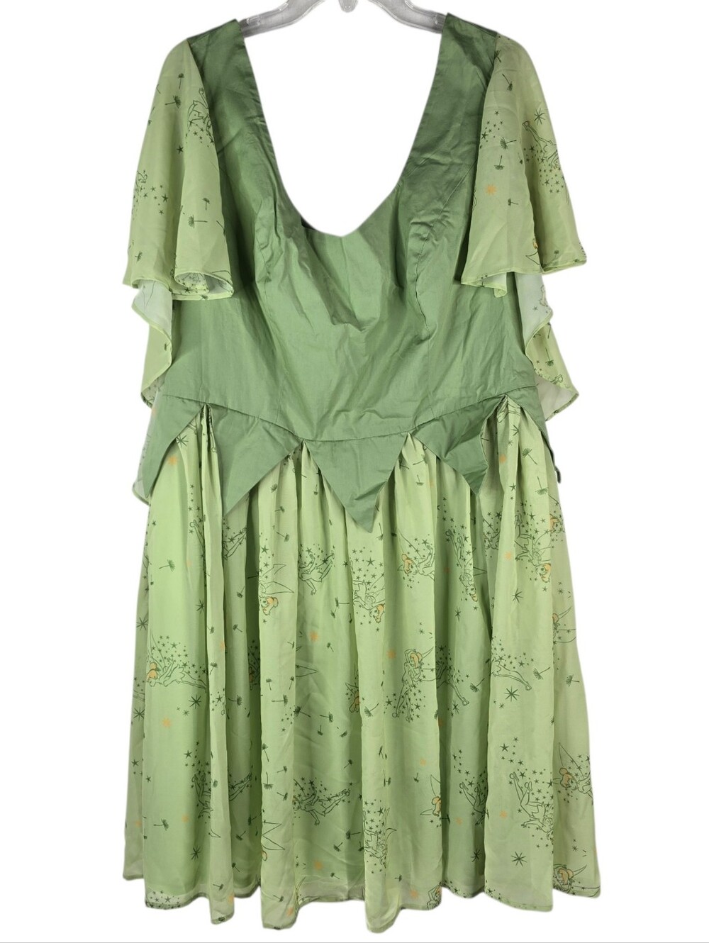 Her Universe Disney Womens 18 Tinker Bell Retro Dress Cosplay Disneybound